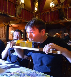 Big beer sampler at The Big Texan