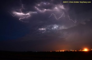 Lightning near Rushville, Nebraska Lightning May 9, 2011