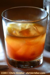 Savory gin cocktail