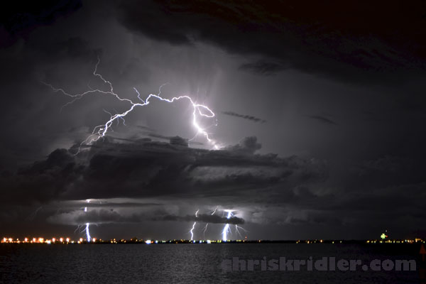 Cloud-to-ground bolts