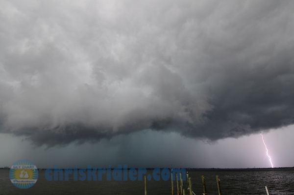 Lightning and storm