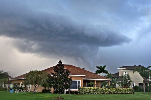 This funnel cloud formed in Viera on July 26. Photo by Chris Kridler, ChrisKridler.com, SkyDiary.com