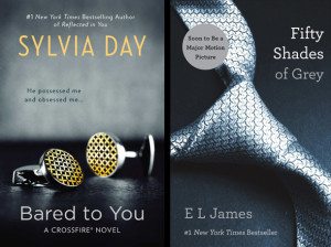 The legacy of "Fifty Shades of Grey": the abstract billionaire book cover, as seen on Sylvia Day's Crossfire novels.