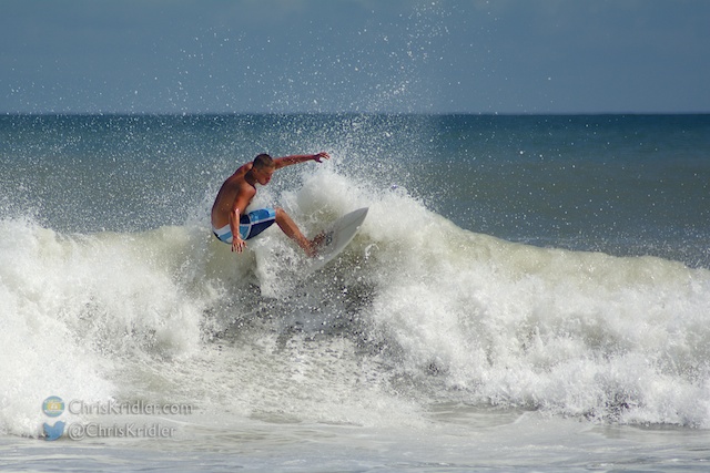 Serious surfers dotted the waves Sept. 30 on Florida's Space Coast.