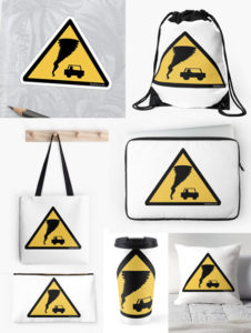 Caution Tornado Storm Chasers gifts