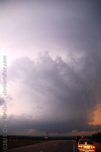 Supercell with tornado