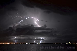 Cloud-to-ground bolts