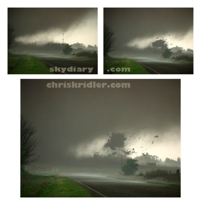 Tornado destroys house Chris Kridler Sky Diary Productions