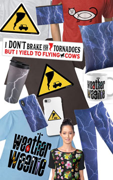 Shop for weather and storm chaser gifts and T-shirts