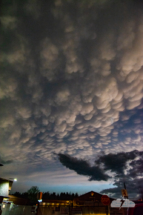 Another shot of the mammatus in Eau Claire.