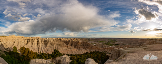 Badlands National Park in South Dakota.