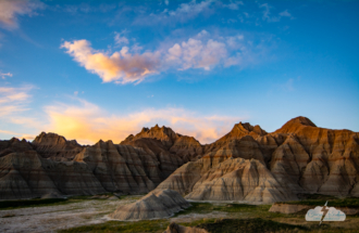 Badlands National Park in South Dakota.