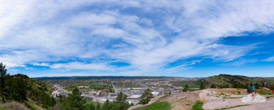 The view from Rapid City's Dinosaur Hill.