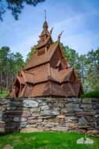 The Chapel in the Hills is a replica of one built in Norway in the 1100s.