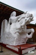 A scale model of what the Crazy Horse Memorial could look like by sculptor Korczak Ziolkowski.