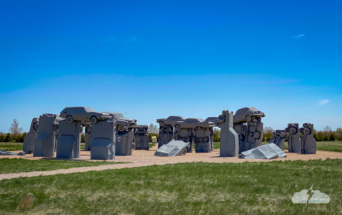 We stopped by Carhenge again - very briefly - and the gift shop was closed.