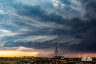 The beautiful storm near Vega, Texas.