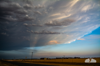 Anti-crepuscular rays.