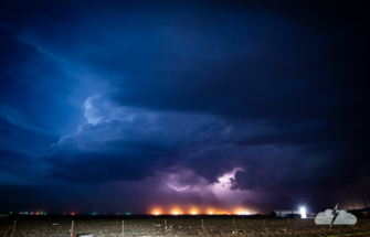 A last shot of the lightning-lit cell.