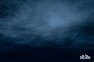 Detail of the noctilucent cloud left behind.