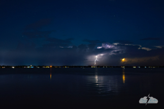 The show wasn't over as nature put on a display offshore.