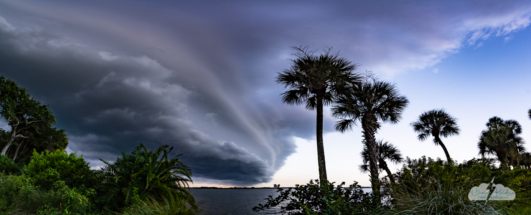 A panorama captures this quintessentially Florida scene.