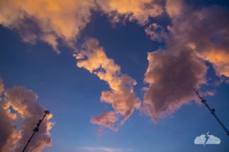 Cell tower sunset.