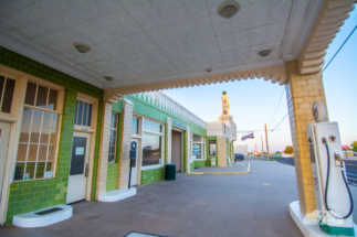 U Drop Inn, Shamrock, Texas, a Route 66 landmark.