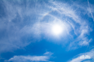 Just a bit of a sun halo - a theme of the trip.