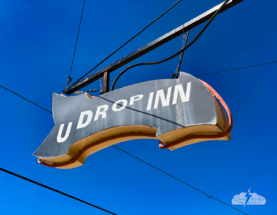 U Drop Inn sign.