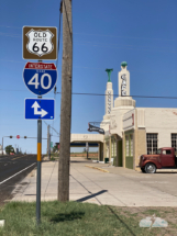 Old Route 66 in Shamrock, Texas.