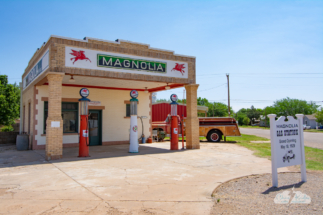 Shamrock also has this cool vintage gas station.