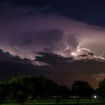 1 August 2022: Florida lightning storm fills the night sky