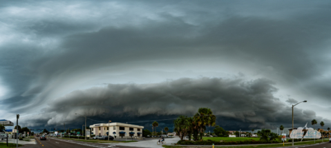 Incoming! The Cocoa Beach shelf cloud.