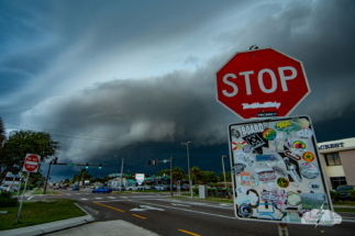 There&#039;s no stopping this storm ... Cocoa Beach, Florida.