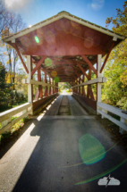 Covered bridge in Somerset County, Pennsylvania.