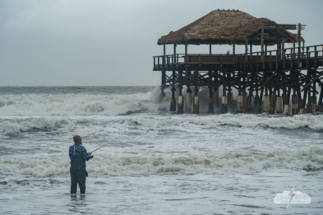 This wasn't the only fisherman trying his luck.