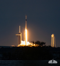 SpaceX launches a Falcon 9 rocket from Kennedy Space Center at sunset on Thursday, December 8, 2022.