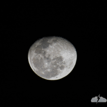 Moon on Jan. 9, 2023, as seen from Cape Canaveral Space Force Station.