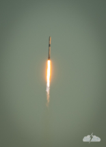 SpaceX Falcon 9 launch with a GPS satellite on January 18, 2023.
