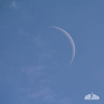 3 February 2022 - Crescent moon. Photo © Chris Kridler, ChrisKridler.com