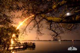 &amp;quot;From My Backyard to the Moon.&amp;quot; Artemis 1 moon rocket launches November 16, 2022, as seen from Rockledge, Florida. Photo © Chris Kridler, ChrisKridler.com