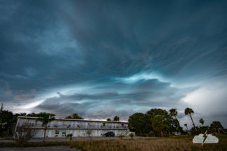 In Micco, we paused to get a couple of shots of the beautiful storm.