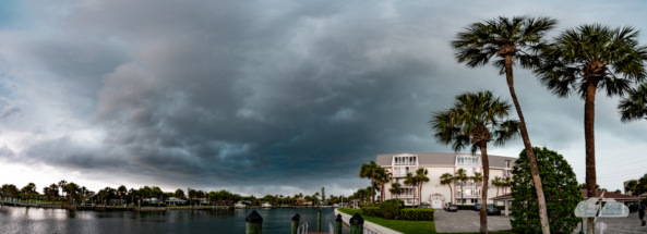 We found a shelter in Indian River Shores and waited for the hail. 