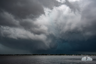 The wall cloud is hanging on.