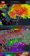 Radar shows the rotation.