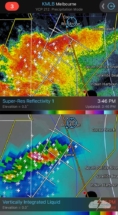 The storm showed a decent hail core that got better as I let it chase me north.