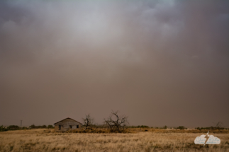 The boundary kicked up a huge amount of dust...