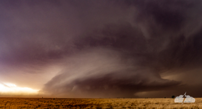 Tornadic supercell near Morton, Texas.