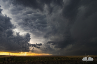 I loved the drama of this storm over the wind turbines.